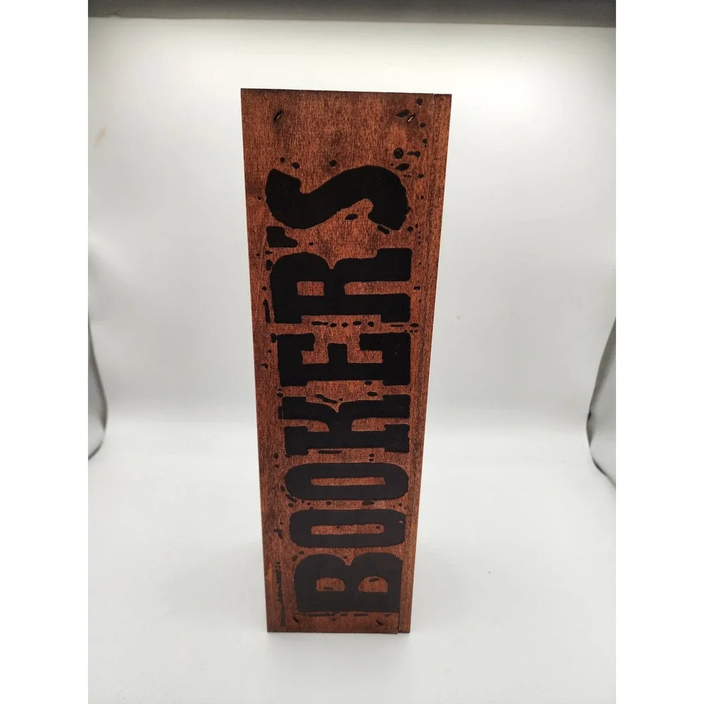 Booker's Bourbon Wood Display Box Small Batch Collection Uncut Unfiltered